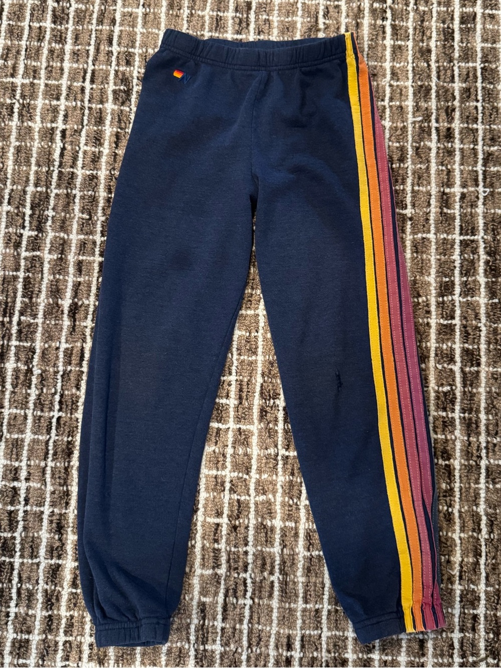 Aviator Nation blue sweats W stripe